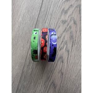 3 Rolls 30Yards Halloween Ribbons for Crafting,3/8" Width Grosgrain Ribbon for